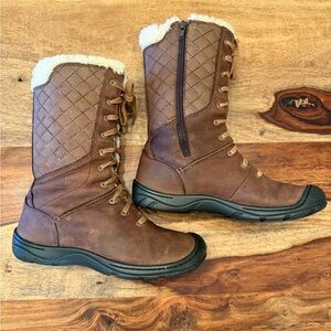 Keen Quilted Lace-Up Boots